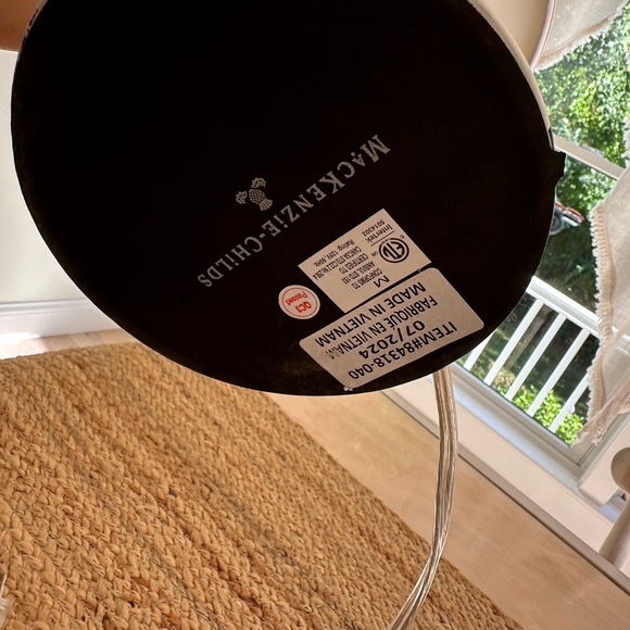 MacKenzie-Childs Black and White Checkered Lamp - Picture 2 of 10